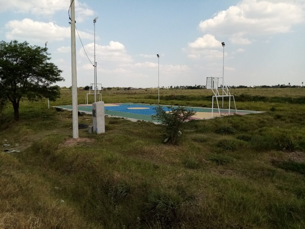 Construcción de Cancha Poli funcional Urb. Santísima Trinidad